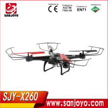 XK X260 5.8G Wifi FPV 2.4G 4CH RC quadcopter / aerocraft con giroscopio de 6 ejes con cámara HD rc drone con modo CF